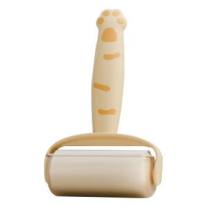 黃虎斑貓爪滾筒黏毛器