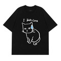 i don't car貓寬鬆T恤(多款可選)_1