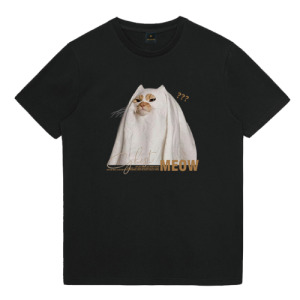 幽靈貓寬鬆T恤(多色可選)