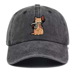 日系浮世繪貓武士棒球帽(多色可選)