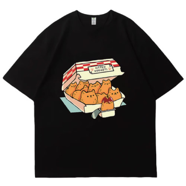 炸雞塊貓咪T恤(多款可選)