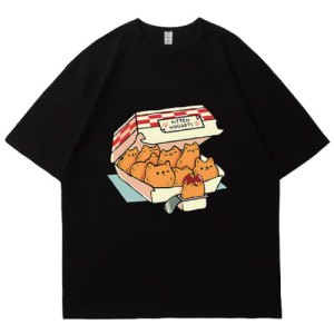 炸雞塊貓咪T恤(多款可選)