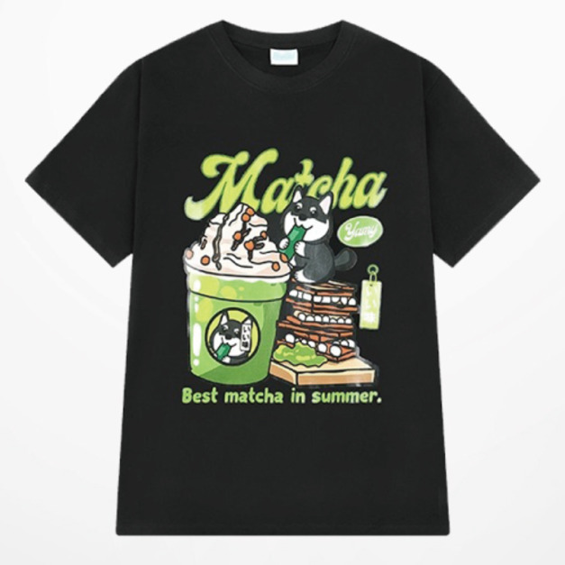 狗狗抹茶奶昔T恤(多款可選)