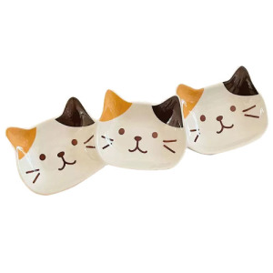 Fuku 福貓 8.8寸貓頭三格盤