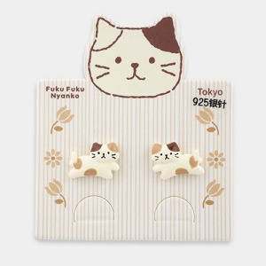 Fuku 福貓 奔跑奶酪貓耳環
