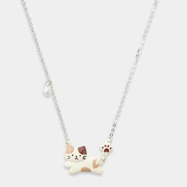 Fuku 福貓 奔跑奶酪貓項鍊