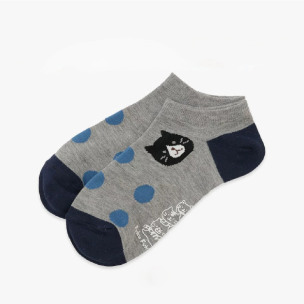 福貓 貓咪波點混色短襪(多款可選)