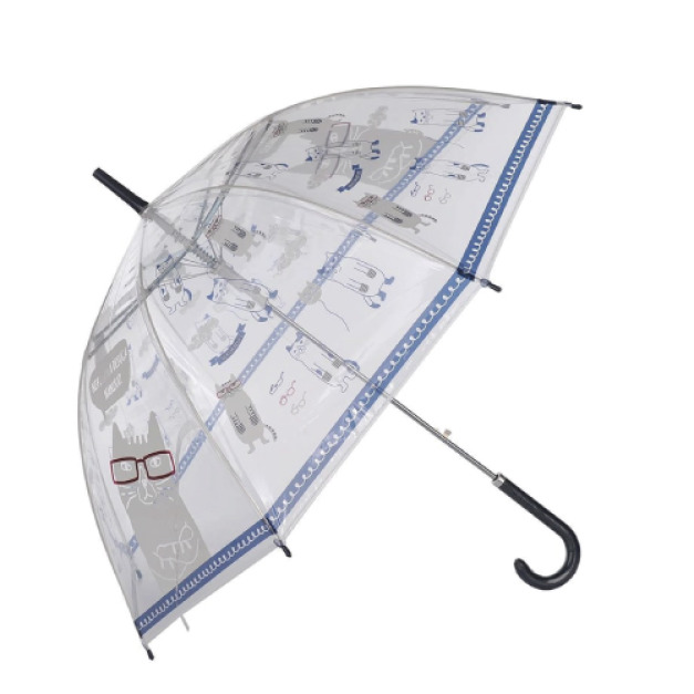 Kusuguru 貓咪透明長雨傘(四款可選)