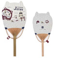 Kusuguru 日式貓咪蒲團雙面竹扇(多款可選)_4