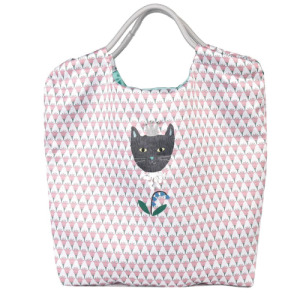 Kusuguru 黑猫公主傘繩手提包(兩色可選)