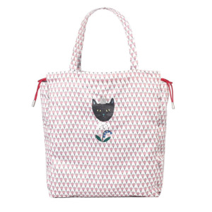 Kusuguru 黑猫公主抽繩手提包(兩色可選)