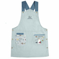Kusuguru 眼鏡貓購物中雙扣圍裙(三色可選)