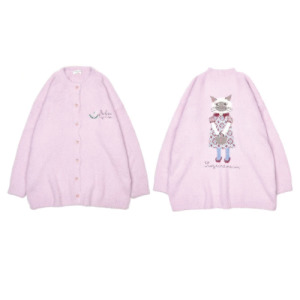 Kusuguru 蜜豆鈴蘭圓領針織衫外套(兩色可選)