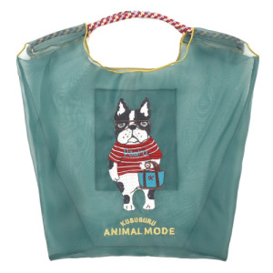 Kusuguru 刺繡保羅法鬥雪紡傘繩手提包