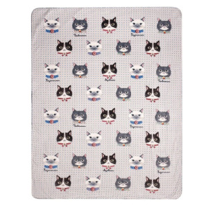 Kusuguru 貓蜜豆公主法蘭絨被200*150CM(兩款可選)