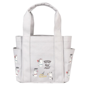 Kusuguru 刺繡貓咪托特手提包(三色可選)