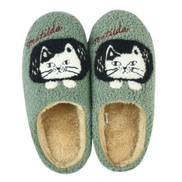Kusuguru 貓咪羊絨顆粒室內拖鞋(多款可選)