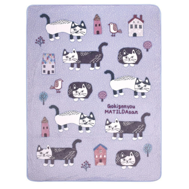 Kusuguru 爬貓法蘭絨毛毯 (兩款可選)