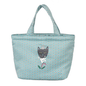 Kusuguru 黑猫公主手提包(兩色可選)