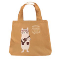 Kusuguru 印花眼鏡貓購物袋(三色可選)