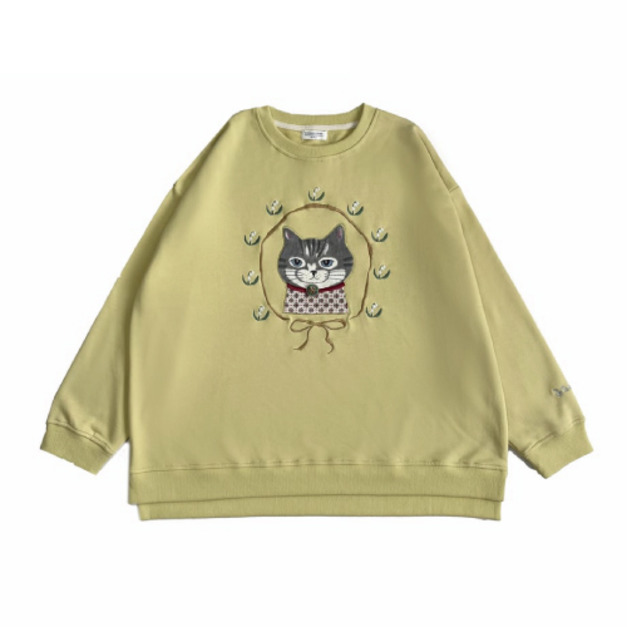 Kusuguru 蜜豆粽寬鬆休閒大學T(多色可選)