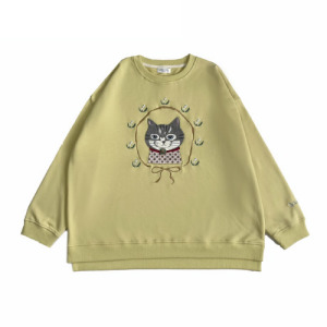 Kusuguru 蜜豆粽寬鬆休閒大學T(多色可選)