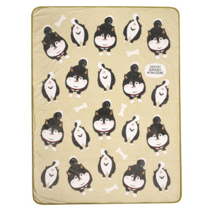 Kusuguru 柴犬法蘭絨絨被200*150CM(兩款可選)