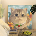 貓咪DIY數字油畫30x30cm(多款可選)_1