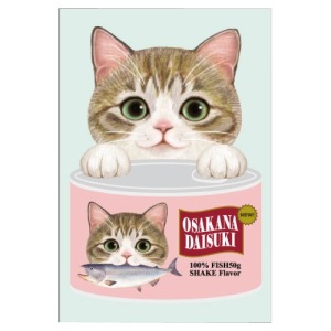 貓部 罐頭貓咪系列明信片(四款可選)