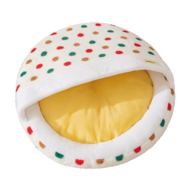 彩波點寵物睡袋窩