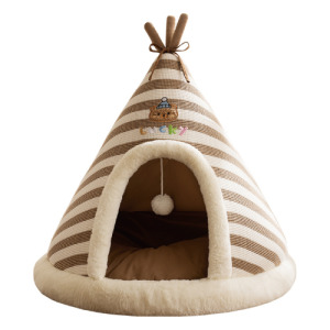 北歐雙色針織帳篷窩(兩色可選)