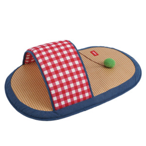 ZEZE 藤蓆拖鞋寵物床 大號