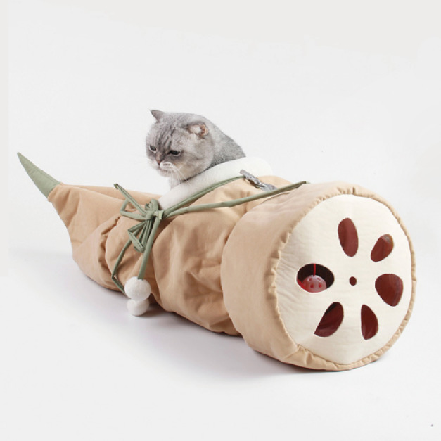 蓮藕貓咪隧道(兩色可選)