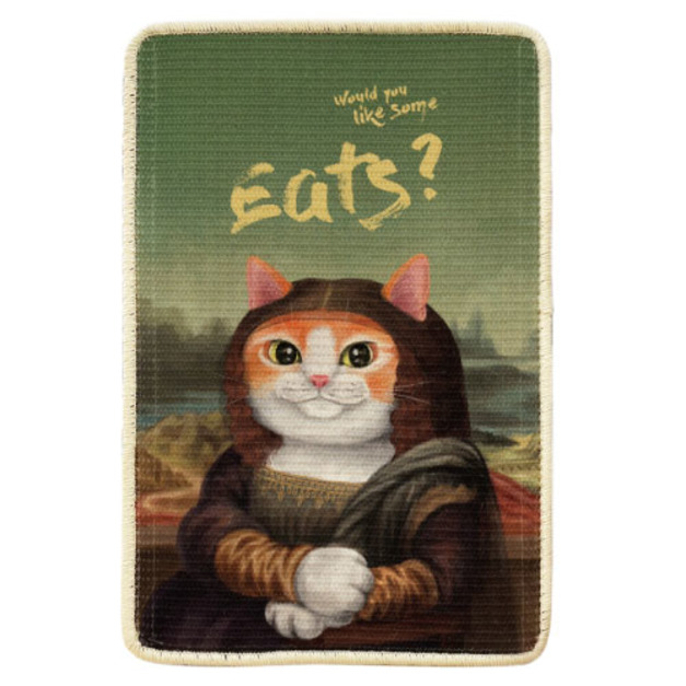 Eat's易特廚 藝術貓劍麻抓畫(不含畫框) 多款可選