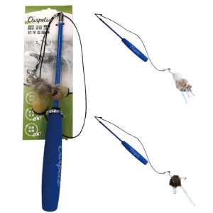 Ourpet's 貓王 兩節伸縮釣竿逗貓棒(多款可選)