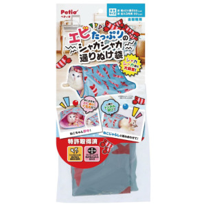 日本 Petio 滿版龍蝦圖案貓隧道袋