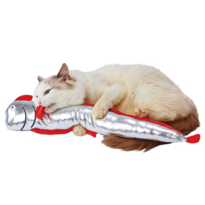 日本 Petio 亮皮魚長型啃咬玩具(兩款可選)