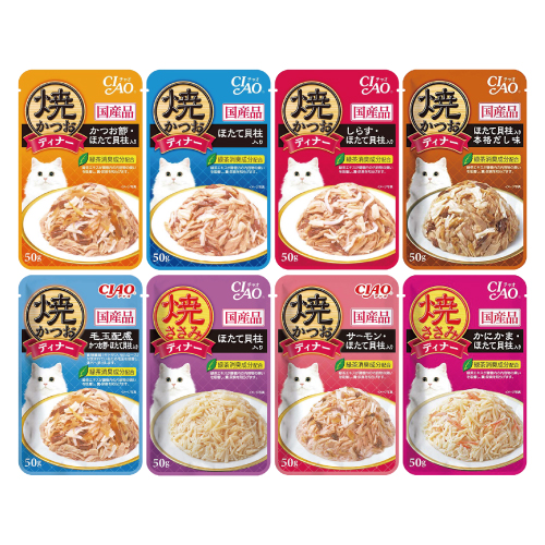CIAO燒鰹魚DINNER系列餐包50g系列-隨機16包/盒