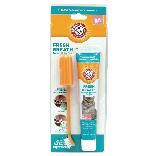 ARM&HAMMER 鐵鎚牌-易齒趣 貓用3合1潔牙套組(全效)