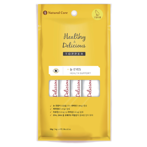 「買一送一」韓國 NATURAL CORE 自然核心 Healthy Topper 保健貓肉泥-眼睛保健 14gx4入