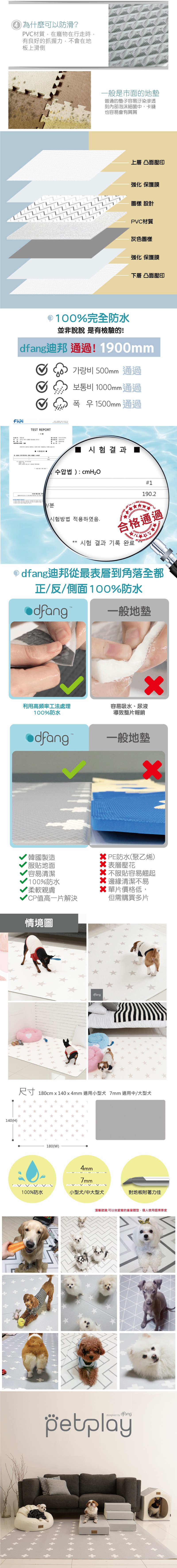 韓國製 dfang迪邦 寵物降溫遊戲地墊-北極星 (耐刮靜音)