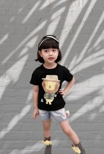 波獅戶外 黑色短T