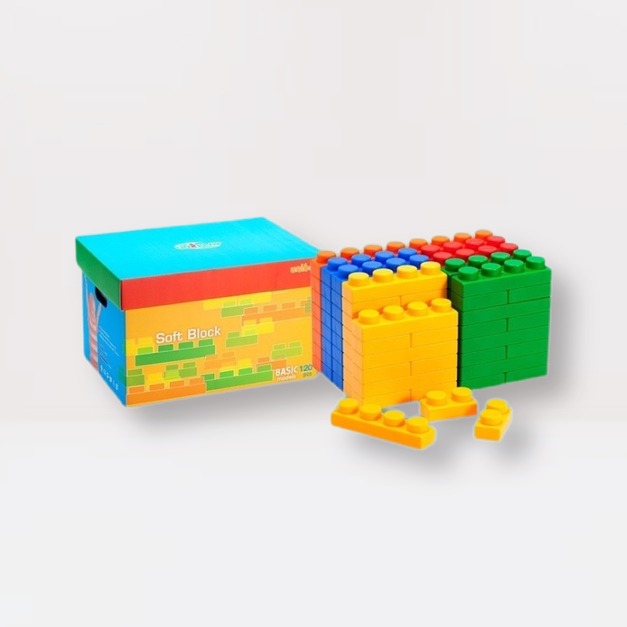 UNIPLAY小軟磚積木120pcs｜智匯幼教