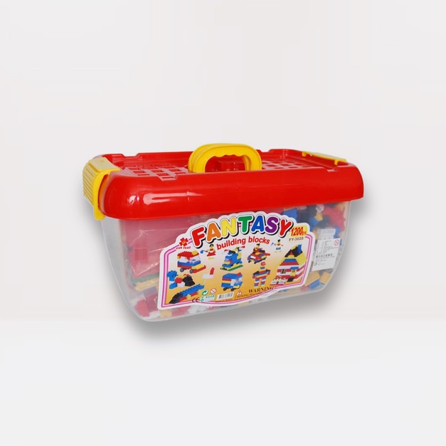 超大份量中顆粒積木(1200pcs)｜智匯幼教