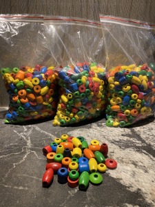 幼兒園必備蒙式教具珠子補充包500pcs+