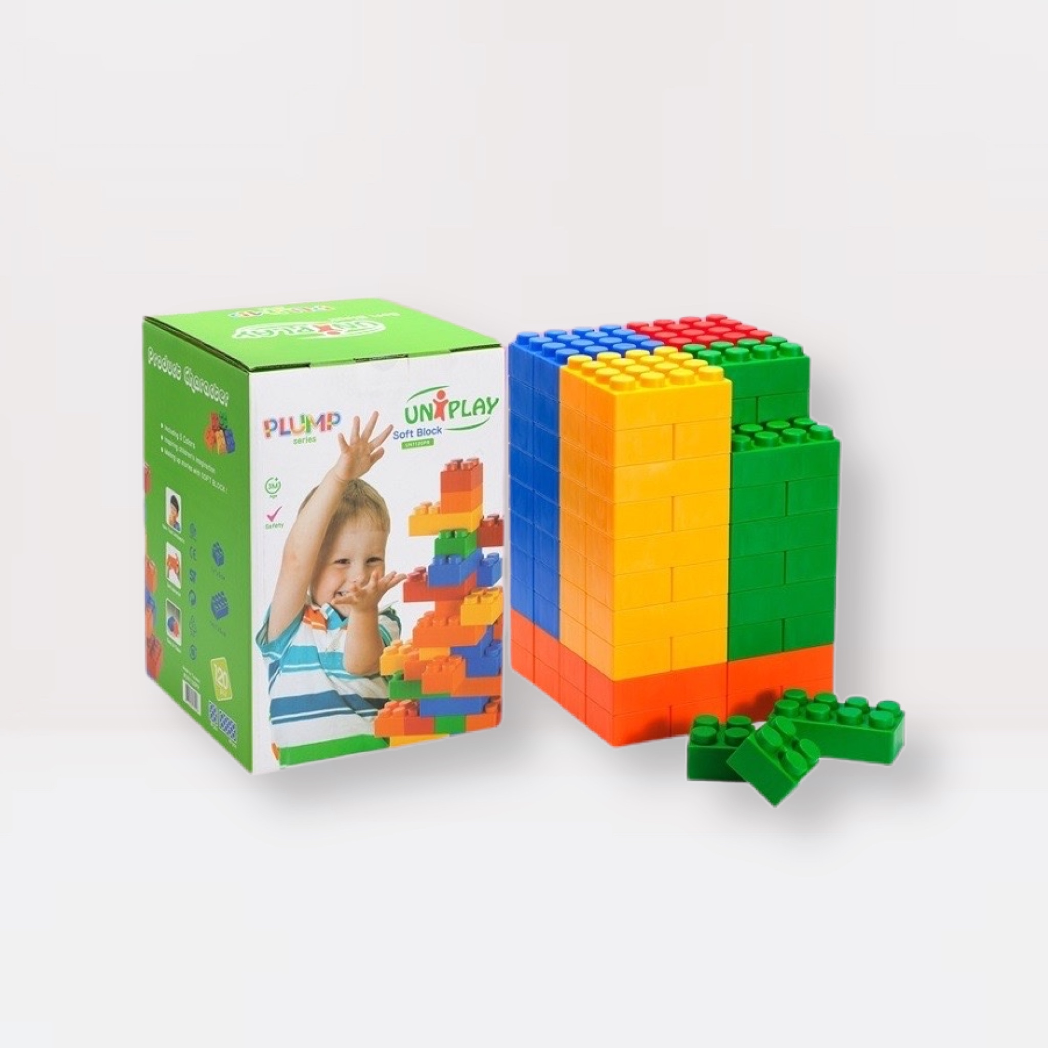 UNIPLAY大軟磚積木120pcs｜智匯幼教