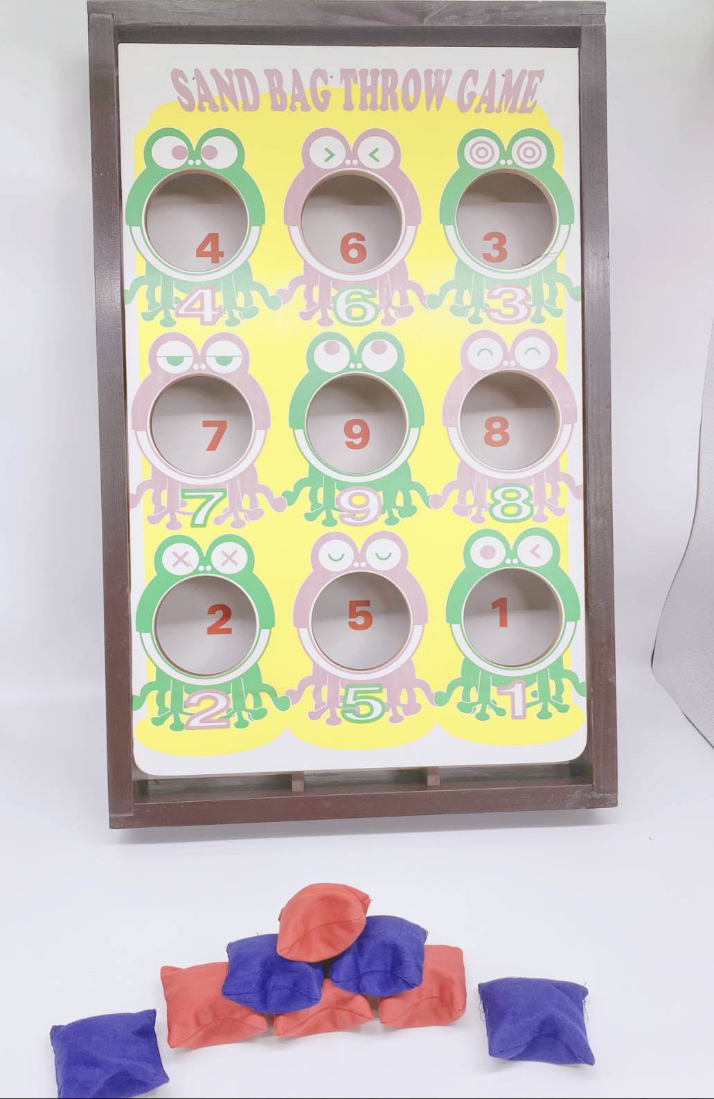 台灣製木製九格投擲架