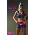 FlipBelt 飛力跑運動收納腰帶 - 桃紅色XS/S/L_3