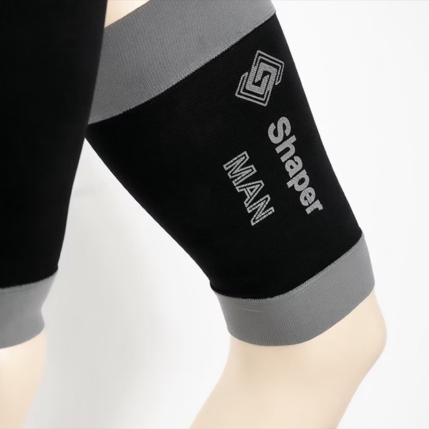 Shaper Man 台灣製 機能壓力大腿套 [黑色]跑步登山單車三鐵 Compression Thigh sleeves