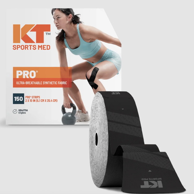 熱銷補貨～美國KT TAPE Pro 肌內效貼布-大捲包裝-預裁切版-黑色